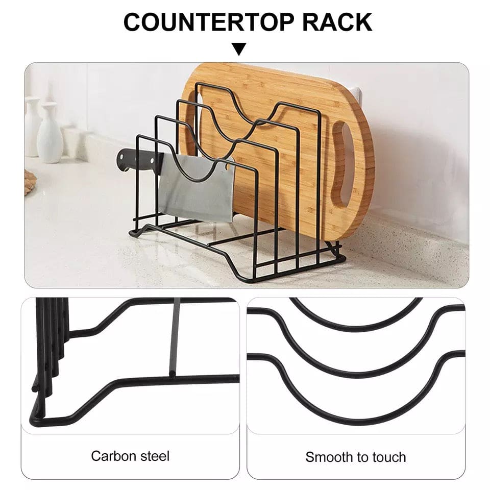 Iron Kitchen Shelf Pan Rack Cutting Board Holder, Metal Pot Lid Holder, Chopping Board Organizer, Stainless Steel Dish Rack, Multi Story Storage Rack Kitchen Holder, Pot Lid Organizer, Pot Cover Rack Iron Kitchen Shelf Pan Rack Cutting Board Holder, Metal Pot Lid Holder, Chopping Board Organizer, Stainless Steel Dish Rack, Multi Story Storage Rack Kitchen Holder, Pot Lid Organizer, Pot Cover Rack